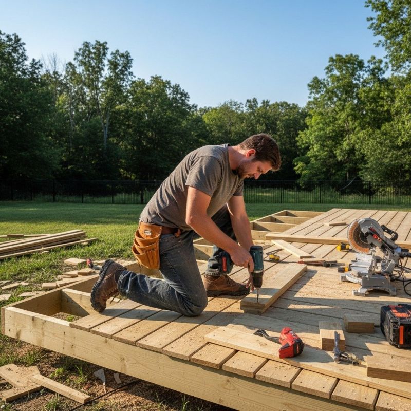 Deck Skirting Installation